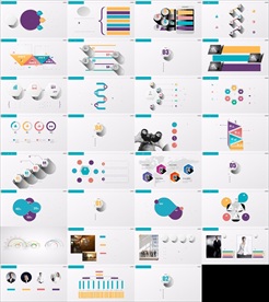 通用缤纷彩色PPT大气模板图