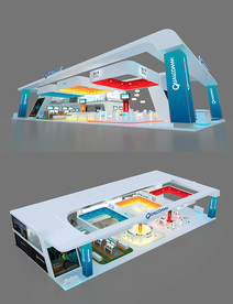 电子展展台模型