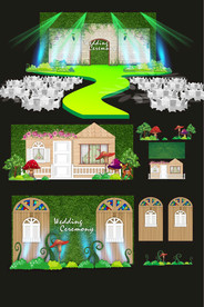 绿色森林主题婚礼