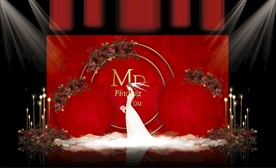 红色大理石婚礼