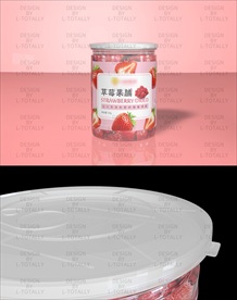 蜜饯 密封罐C4D建模样机