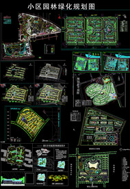 小区园林绿化规划图