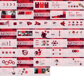 红色喜庆公司培训狼性文化