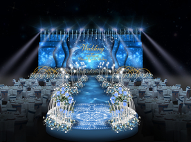 蓝色星空婚礼仪式区