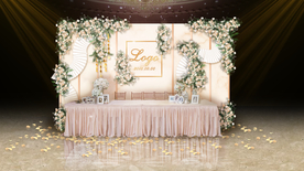 香槟色婚礼签到区