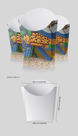 一次性披萨盒美味薯条v汉堡盒