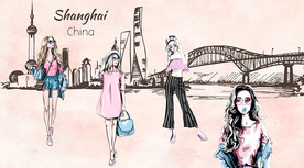 时尚女装背景墙