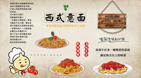 西式意面背景墙