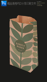 小吃牛皮纸袋外卖打包购物纸袋