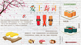 寿司背景墙