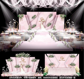 粉色婚礼主题婚礼