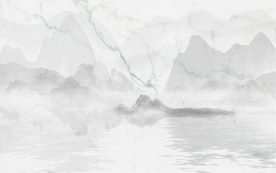 中式水墨山水 山水情 水墨画