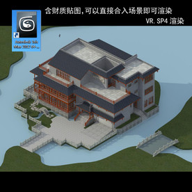 中式多层 中式别墅 中式民居