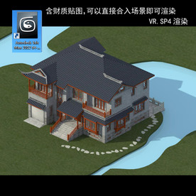 中式多层 中式别墅 中式民居