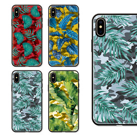 热带植物迷彩手机壳