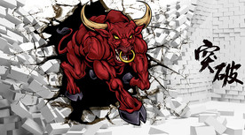 3D破洞健身背景墙