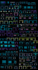 中式拱门隔断图纸