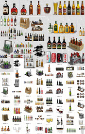 啤酒饮品SU模型