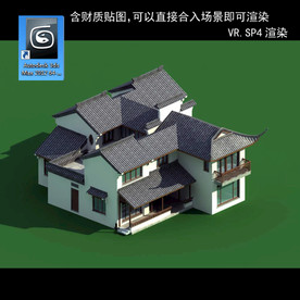 中式多层 中式庭院