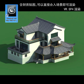 中式多层 中式别墅 中式民居