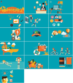 通用缤纷卡通PPT大气模板