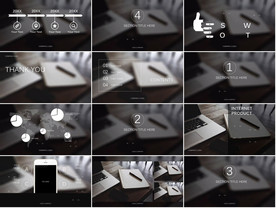 通用美式炫酷杂志风ppt下载