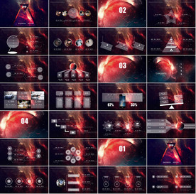 通用梦想科幻炫酷PPT大气模板