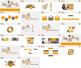 通用缤纷彩色PPT大气模板
