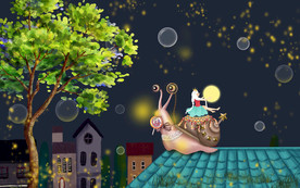 唯美动漫背景墙