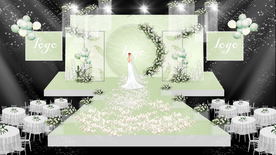 小清新婚礼效果图