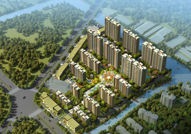 高层楼房鸟瞰图