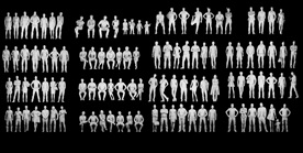 低多边形人物3D模型