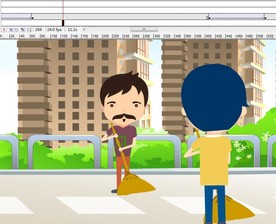 市民文明创建和谐社会动画43秒