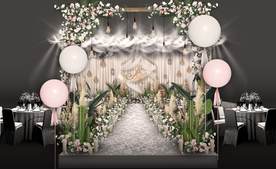 田园森系婚礼仪式区