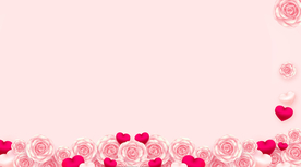 玫瑰红心背景