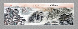 山水水墨画