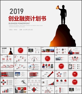 明灯创业融资计划书PPT