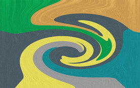 质感大气艺术漩涡地毯