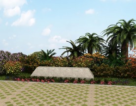 户外雕塑位置场景