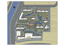 土人风格小区景观设计平面图