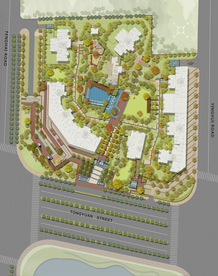 居住小区景观设计彩平图