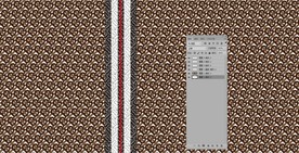 密集字母几何花纹花边排列无限循