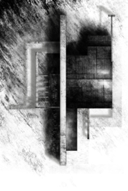 暗黑系建筑平面图PSD