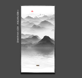 大型玄关山水装饰画