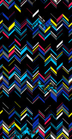 彩色波浪条 斜条 数码印花