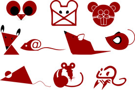 创意简笔鼠素材