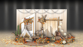 波西米亚风婚礼迎宾区