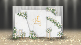 大理石婚礼迎宾区