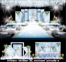 蓝色婚礼主题婚礼