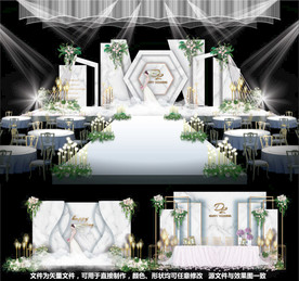 大理石婚礼主题婚礼